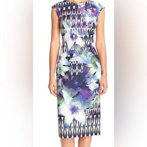 Vince Camuto Blue Body-con dress Printed Floral